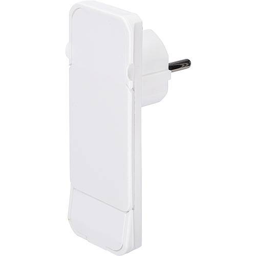 FLAT PLUG weiß im Polybeutel mit EGB Verpackung