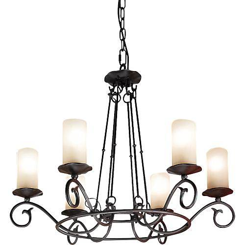 Kettenpendelleuchte 6flg LU 1K/3614/6 Antik