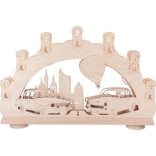 3D-Lichterbogen 'Trabant und Wartburg' LB19089-23
