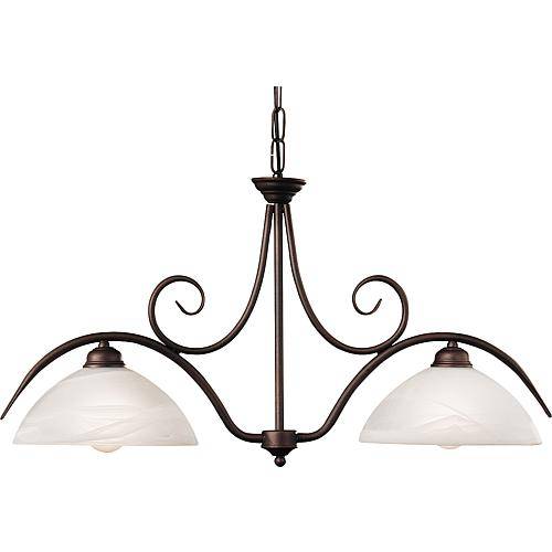 Kettenpendel rostfarben 2flg LU1669/2 Antik