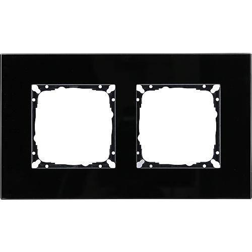 V55 Glasrahmen 2-fach schwarz