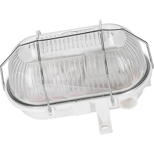 EGB Oval-Armatur IP44 60W weiß