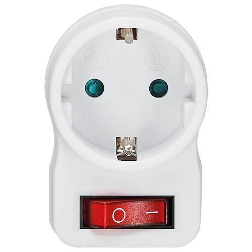 Zwischenstecker mit beleuchtetem Schalter