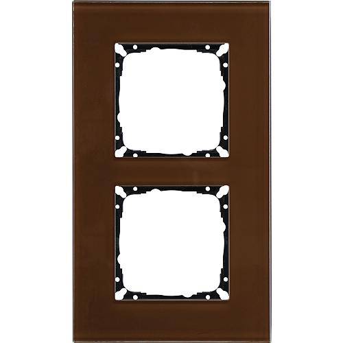 V55 Glasrahmen 2-fach V552512/22 umbra 55x55mm