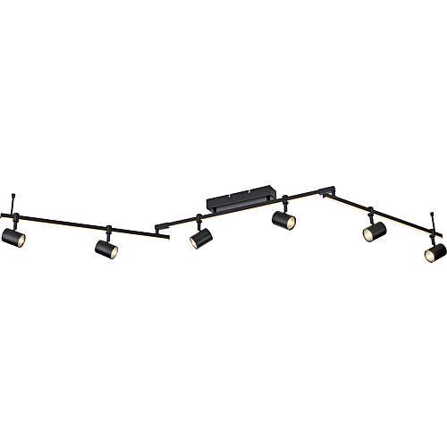 LED-Strahler 'Barik' schwarz 6-flg. 6526-18