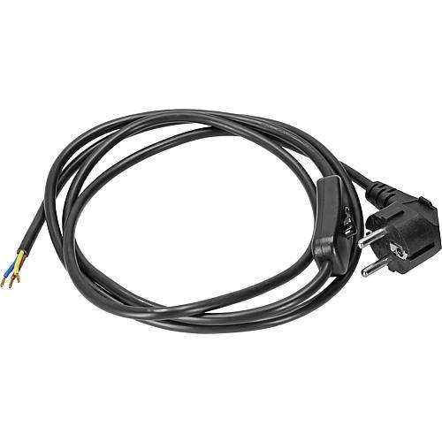 EGB Anschlussleitung m.Zwischenschalter schw. 1,8m H05VV-F3x0,75mm²