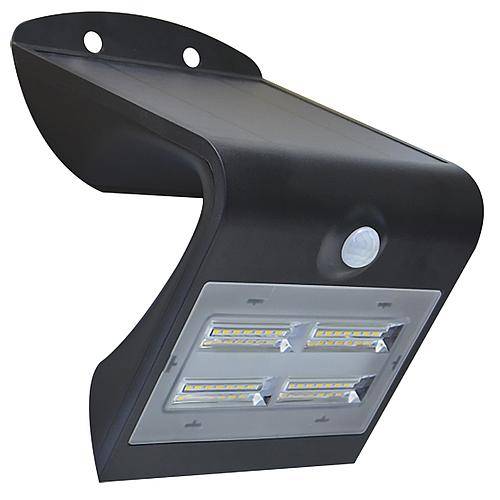 Solar-Wandleuchte schwarz IP65 3000K 3,2W 0300406