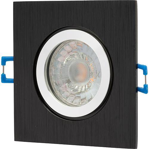 Einbauleuchte Alu IP44 quadr. schwarz, DF-9603M 0170960302