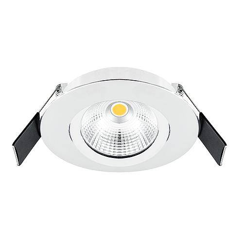 EVN LED-Deckeneinbaustrahler LB25 6W 3000K 683lm dim rund swb weiß IP44
