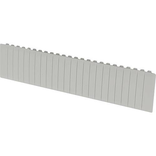 Blindabdeckung für Verteilergehäuse grau 12 Platzeinheiten, grau, 220mm lang