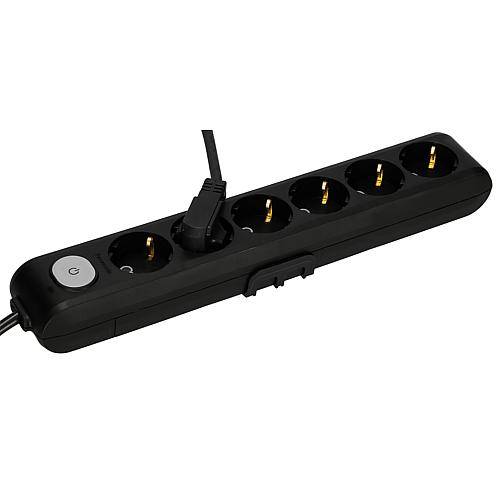 Panasonic 6-fa.Steckdosenleiste 1,5m schw.m.Schalt WLTA04612BL-EU1