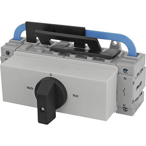 Lastumschalter 4pol, 80A, DIN-Normvert, bis 35mm² AC23 30kW/AC3 22kW, 353080