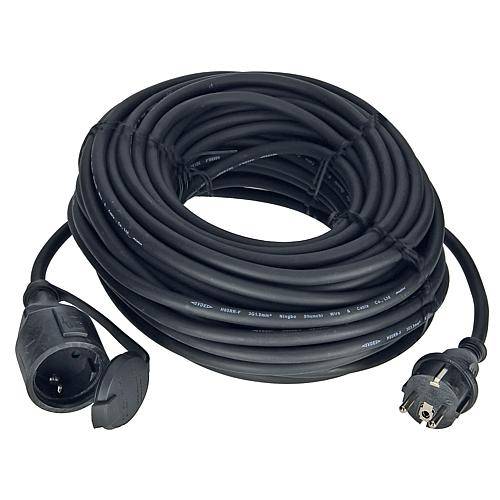 Gummi-Verlängerung H07RN-F 3G1,5 schwarz 25m