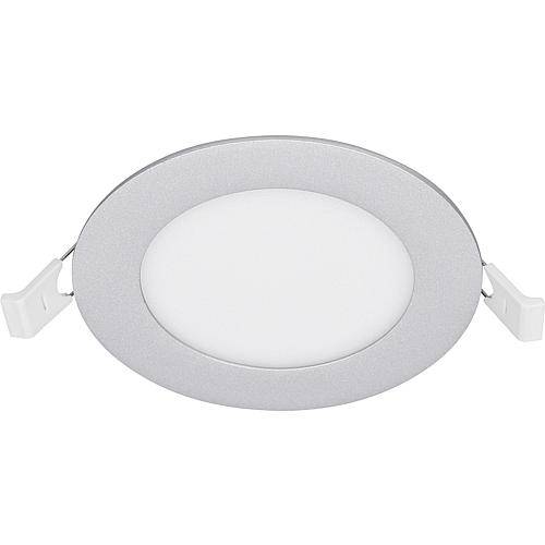 EGB LED Einbau-Panel CCT 4,5W, rund Ø120mm, silber (Lieferung ohne Netzgerät - optional wählbar)