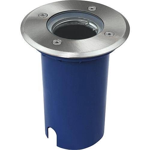 EGB HV-Bodeneinbaustrahler IP67, Edelstahl, rund