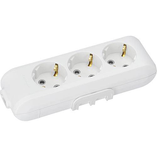 Panasonic 3-fa. Steckdosenleiste weiß WLTB04302WH-EU1