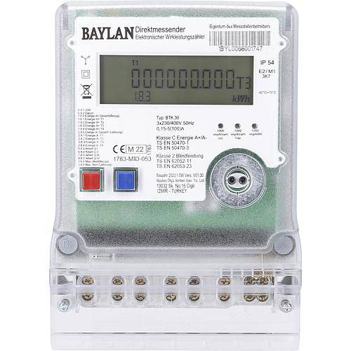 Drehstromzähler Zählerkreuzmontage MID BTK-30 Lieferung/Bezug