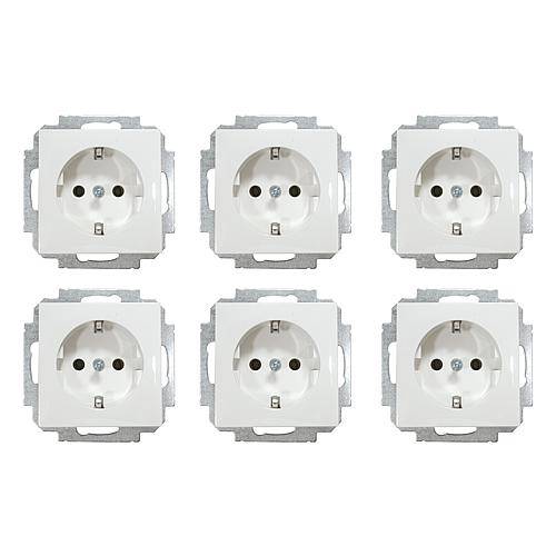 Kombisteckdosen-Set reinweiß (100 St. K55EUC/04)