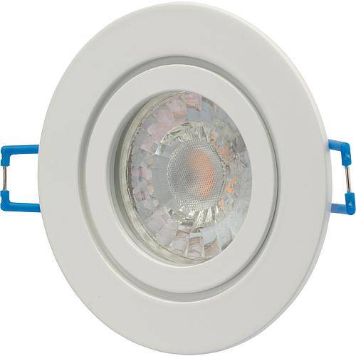 Einbauleuchte Alu IP44 rund weiß, DF-9605M 0170960501
