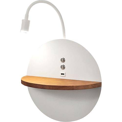 LED-Wandleuchte Dual weiß 15,5W 3717-20-102