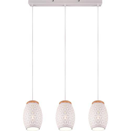 Pendelleuchte 'Bidar' Metall weiß 3-flg. R31573031