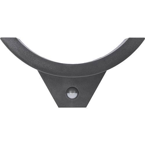 LED-Wandleuchte 'Spinel' IP54 4000K10W anthrazit Kunststoff mit PIR-Sensor AD-OP-6119GLPMR4