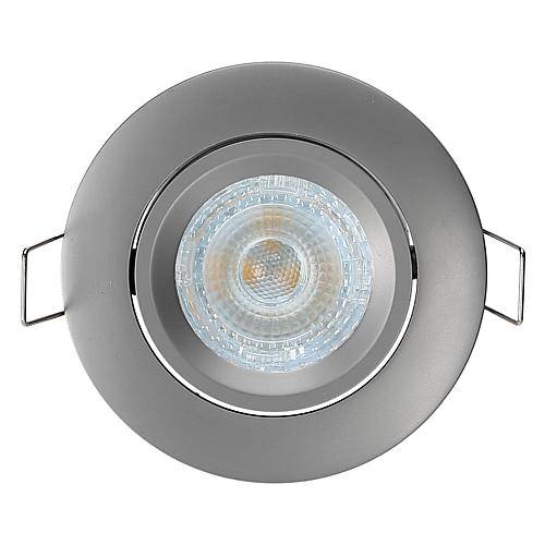 GreenLED Einbaustr. rund, schwenkbar, chrom matt 4330