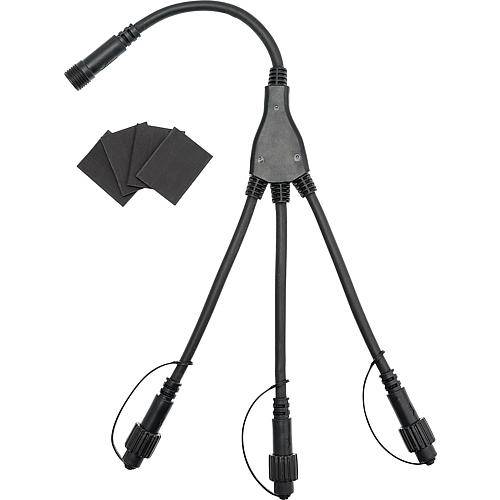 Multiverbinder 3 Ausgänge schwarz 43985