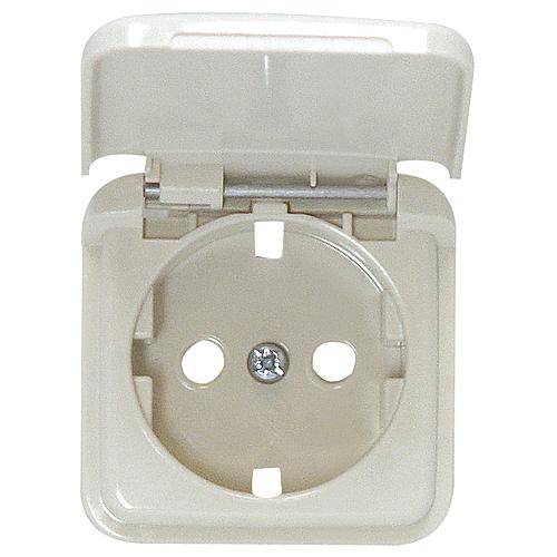 KLEIN SI Kombi-Klappdeckel-Abdeckung weiß KEUK/12E