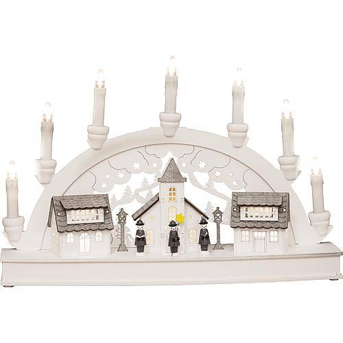 LED Holzsilhouette 'H„user' 3259-210