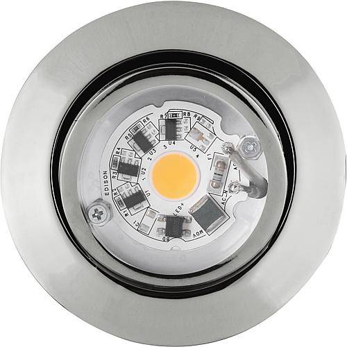 LED-Einbaustrahler chrom 7W 2700K 553-340-18