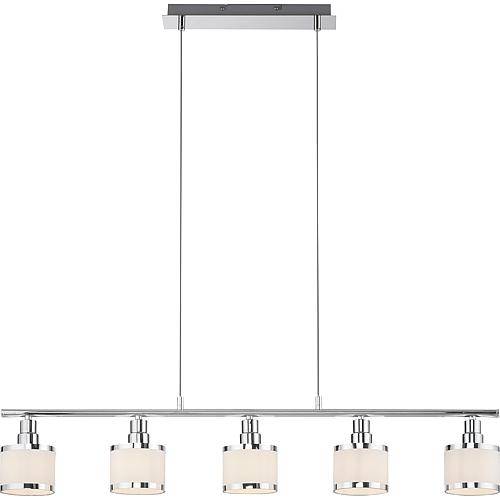 LED-Pendelleuchte Accor 5flg. chrom 15375-17
