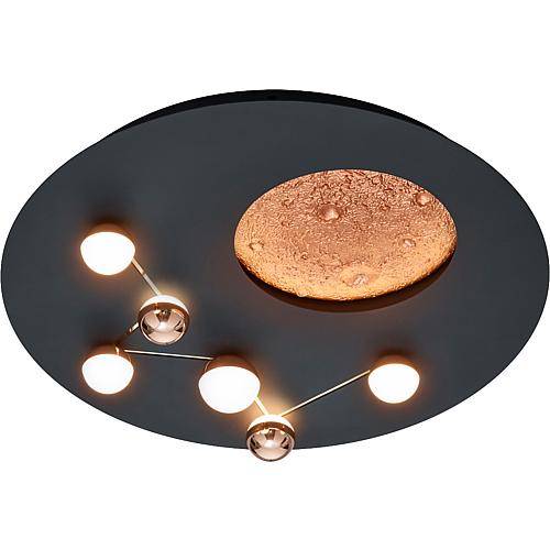 CCT-LED-Deckenleuchte 'Zodiac ' schwarz