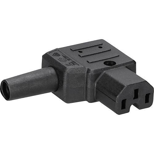 Warmgeräte Winkelstecker 791 schwarz