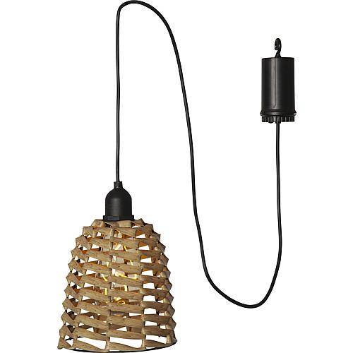 LED Pendelleuchte 'Twine' braun 857-33