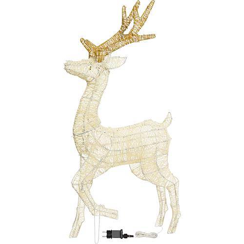 LED Rentier mit erhobenem Bein 105cm 74675