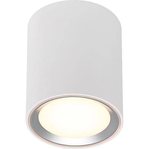 LED-Anbaustrahler 4-stufig schaltbar, 5,5W 2700K 230V, Abstr.< 110°, weiß, H120mm, 47540132