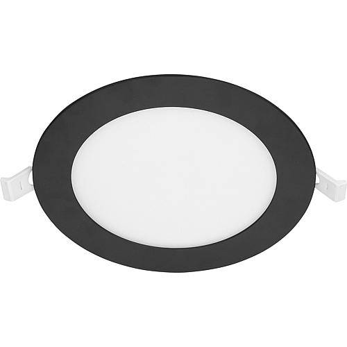 EGB LED Einbau-Panel CCT 10W, rund Ø175mm, schw. (Lieferung ohne Netzgerät - optional wählbar)
