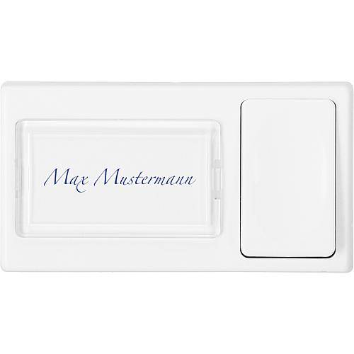 Anläuteplatte weiß Nr.25