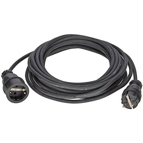 Gummi-Verlängerung H07RN-F3G1,5 schwarz 10m