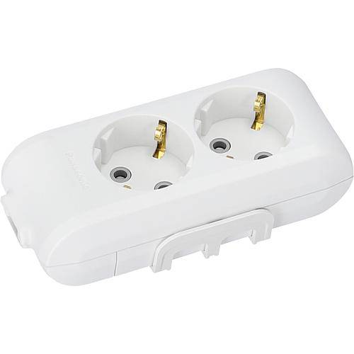 Panasonic 2-fa. Steckdosenleiste weiß WLTB04202WH-EU1