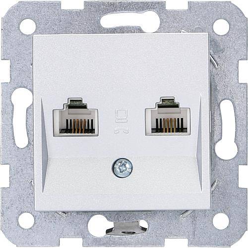 Karre UAE-Anschlussdose 6/6 silber 92105033 / 92512033