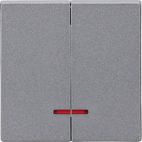 Karre Serienwippe 2-fach beleuchtet anthrazit/fume 92205450 / 92510850