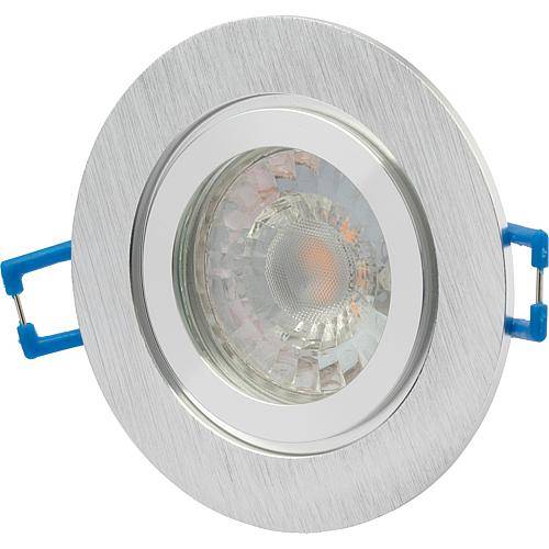 Einbauleuchte Alu IP44 rund alu-geb., DF-9605M 0170960505