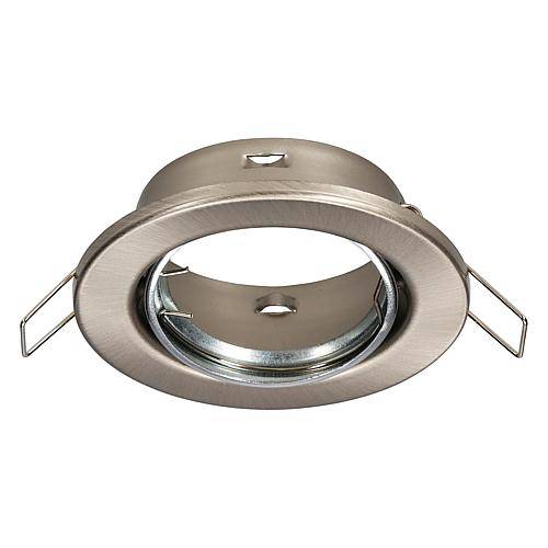 EGB Einbaustrahler rund, schwenkbar, nickel geb.