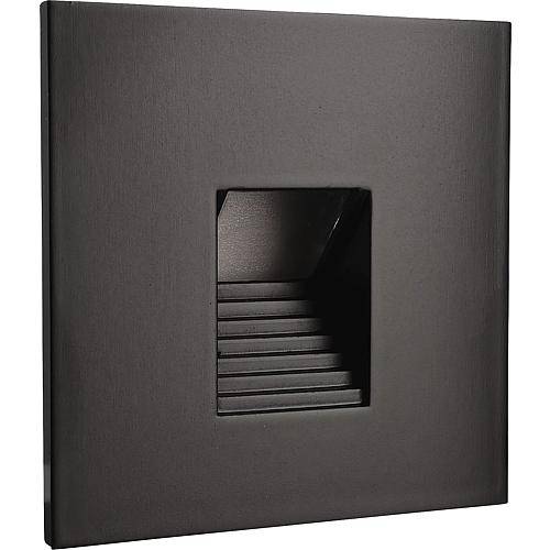 Abdeckung zu Basis-Einsatz 640800, eckig, schwarz Lichtaustritt stufenförmig, 930487