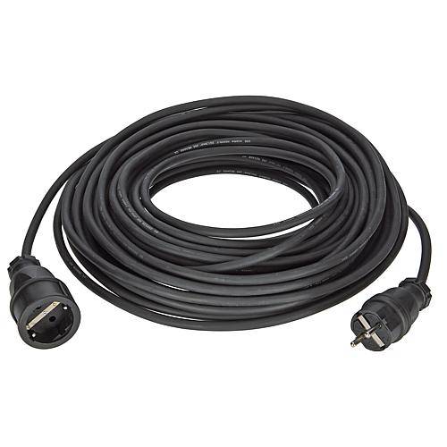 Gummi-Verlängerung H05RR-F3G1,5 schwarz 25m