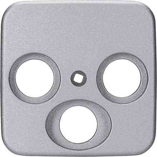 KLEIN SI-Antennenabdeck. 3-fa. K1743/80 silber matt