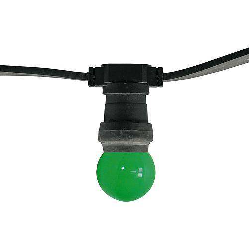 Illu-Leitung schwarz mit 10 Fassungen 10m 132674