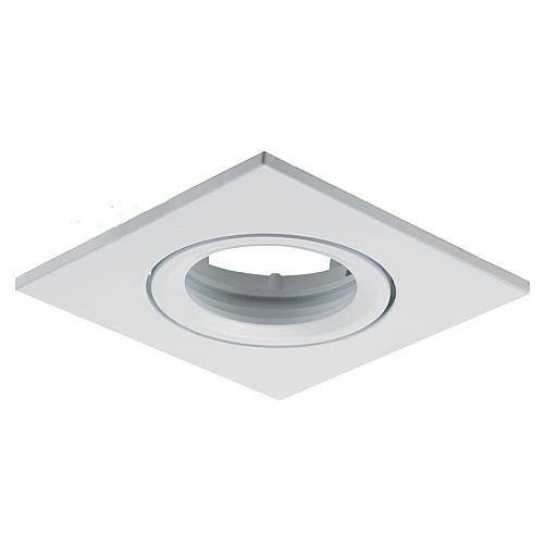 GreenLED Einbaustrahler quadr., schwenkbar, weiß 4122